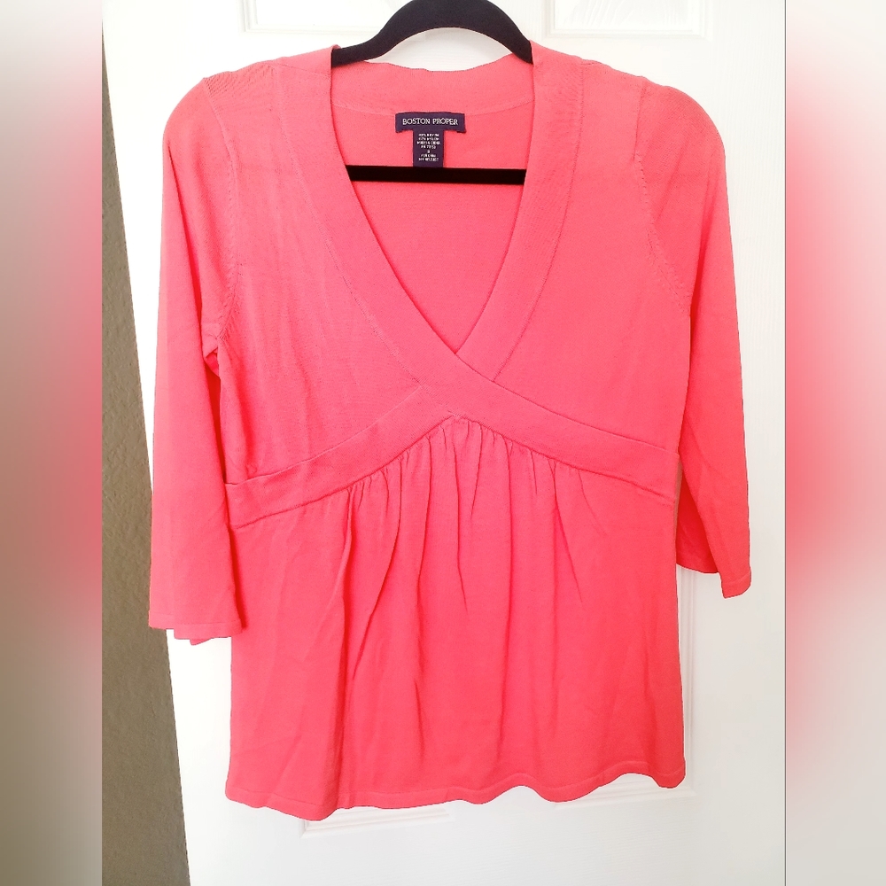 Boston Proper, Small, Salmon Color Top